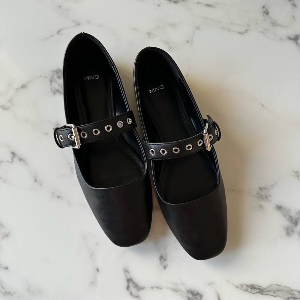 Mango Mary Jane Ballet Flats